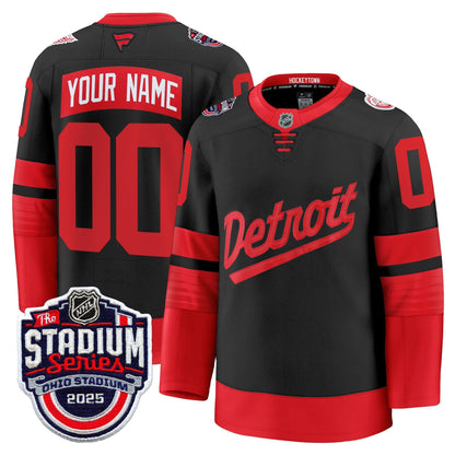 Detroit Red Wings 2025 Stadium Series Premium Custom Jersey - All Stitched