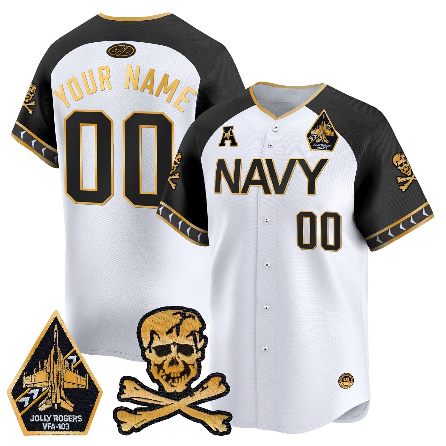 Navy Midshipmen 2025 Vapor Premier Limited Custom Jersey - All Stitched
