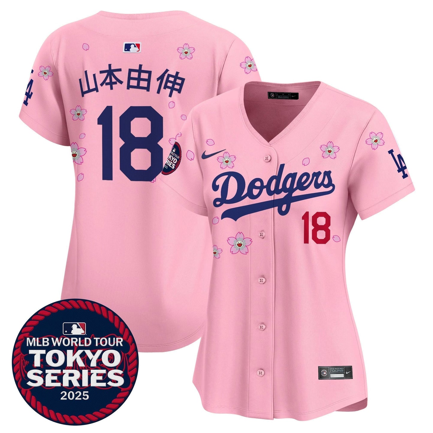 Women's Dodgers Tokyo Series 2025 Vapor Premier Limited Jersey V2 - Stitched