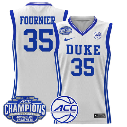 Men's Size - Duke Blue Devils 2025 ACC Women's Conference Tournament Champions Lightweight Basketball Jersey - All Stitched