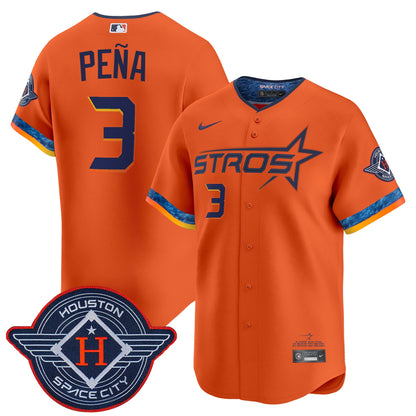 Men's Houston Astros 2025 City Connect Vapor Premier Limited Jersey - All Stitched
