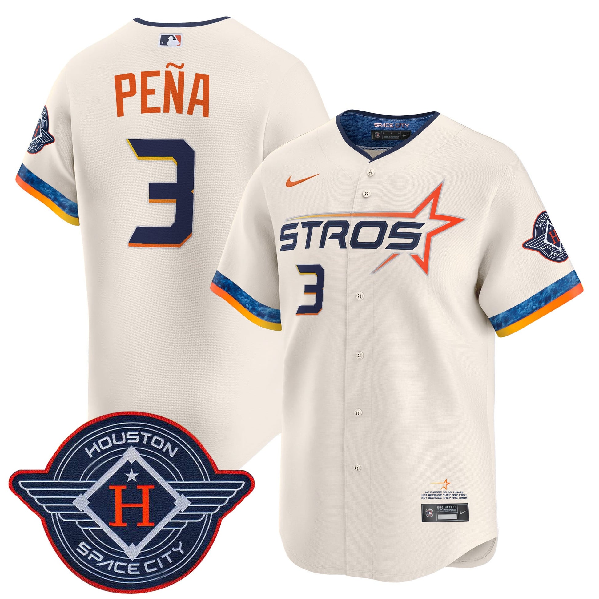 Men's Houston Astros 2025 City Connect Vapor Premier Limited Jersey - All Stitched
