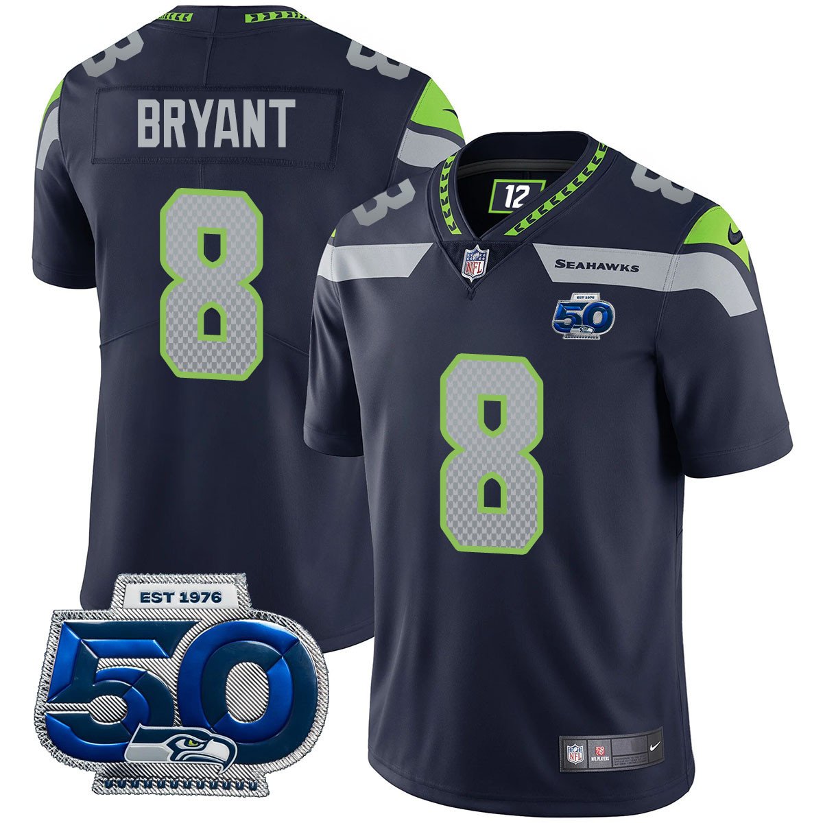 SEA 50th Season Vapor Limited Jersey - Stitched-NQD