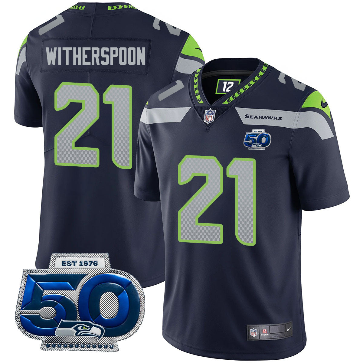 SEA 50th Season Vapor Limited Jersey - Stitched-NQD