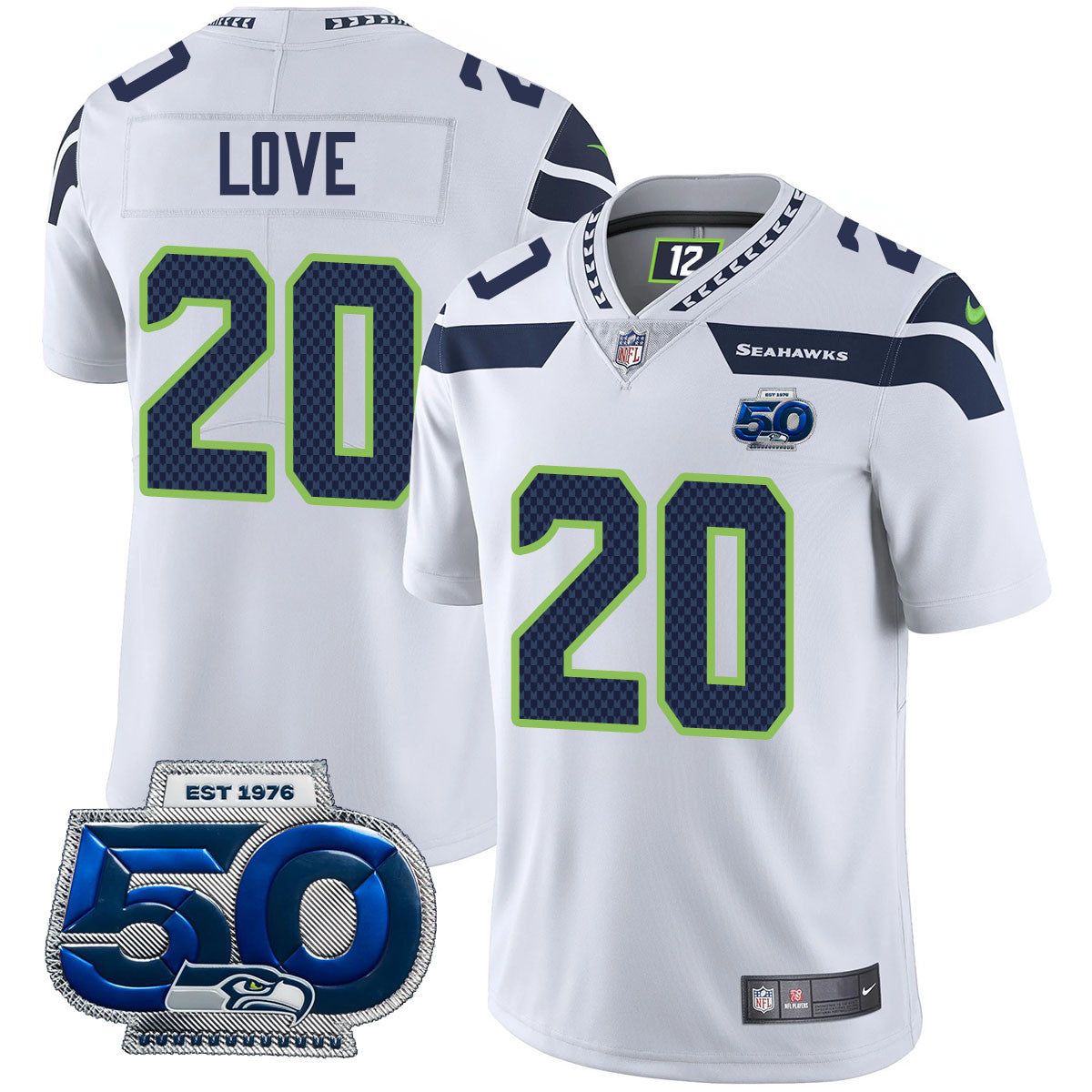 SEA 50th Season Vapor Limited Jersey - Stitched-NQD