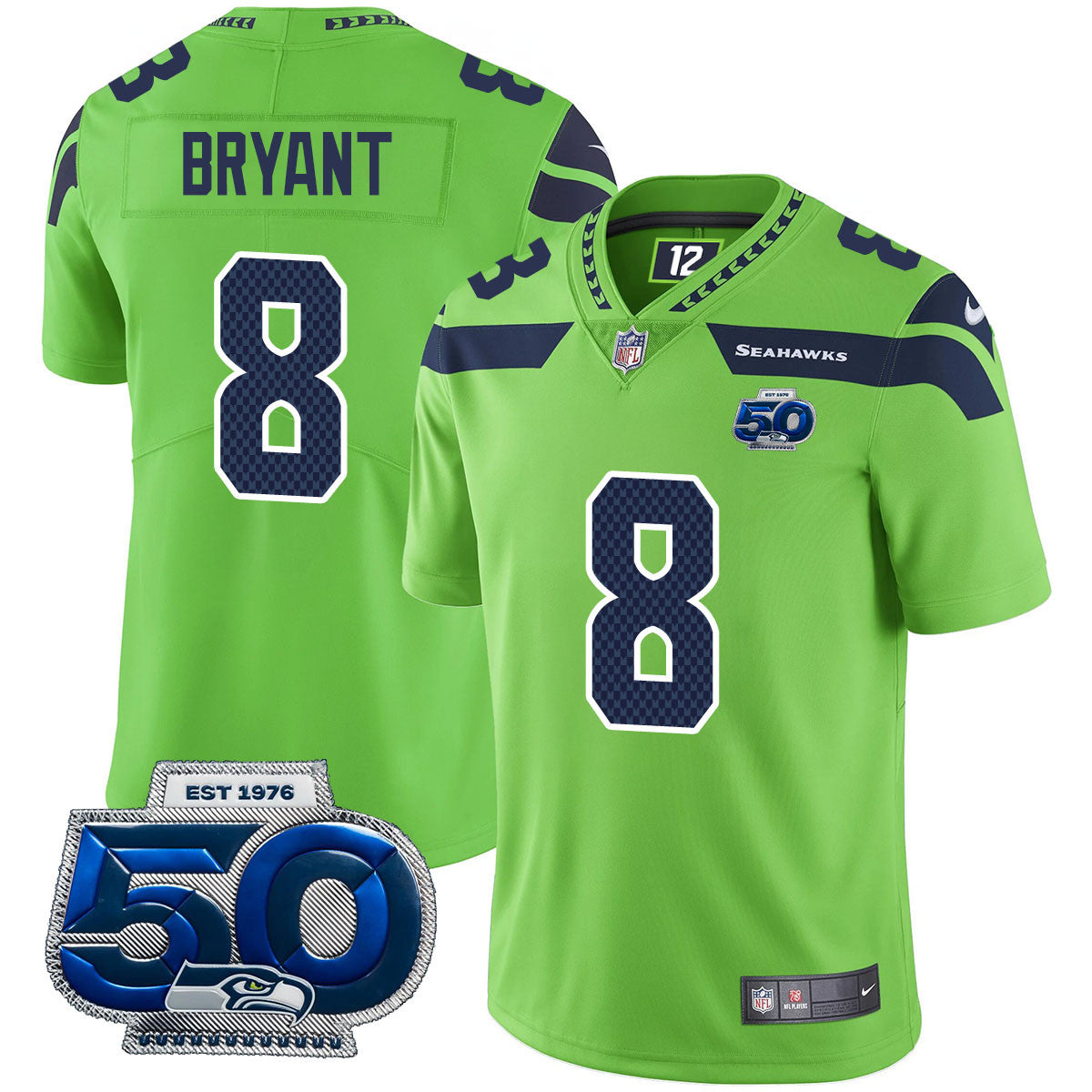 SEA 50th Season Vapor Limited Jersey - Stitched-NQD
