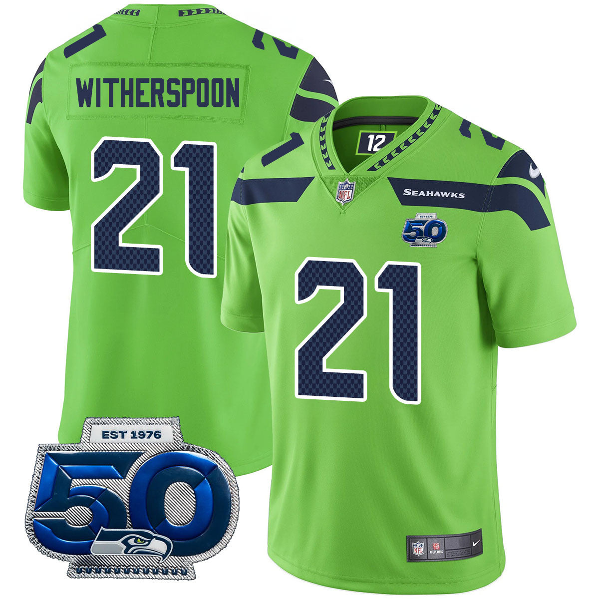 SEA 50th Season Vapor Limited Jersey - Stitched-NQD