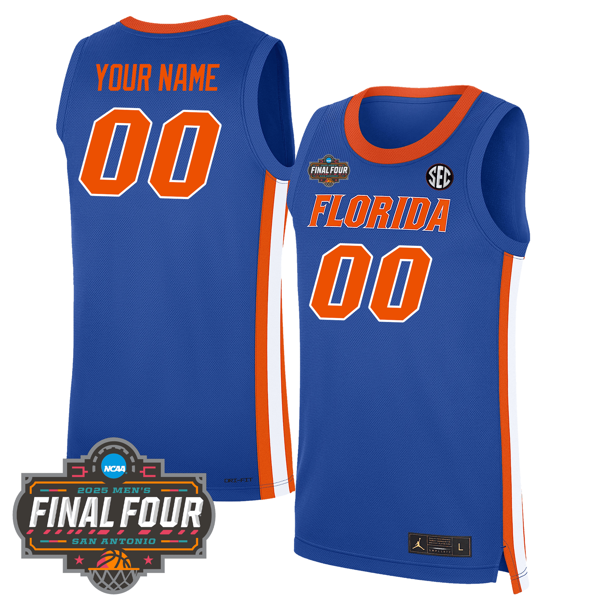 Florida Gators Men's Basketball 24/25 Jersey - Final Four Patch