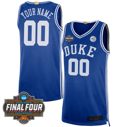 Custom DUKE Basketball 24/25 Jersey - Final Four Patch