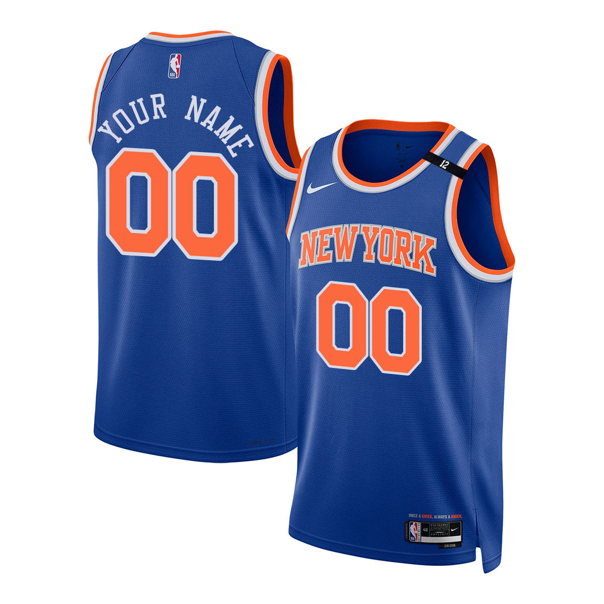 New York Knicks Honour Dick Barnett Custom Jersey - All Stitched