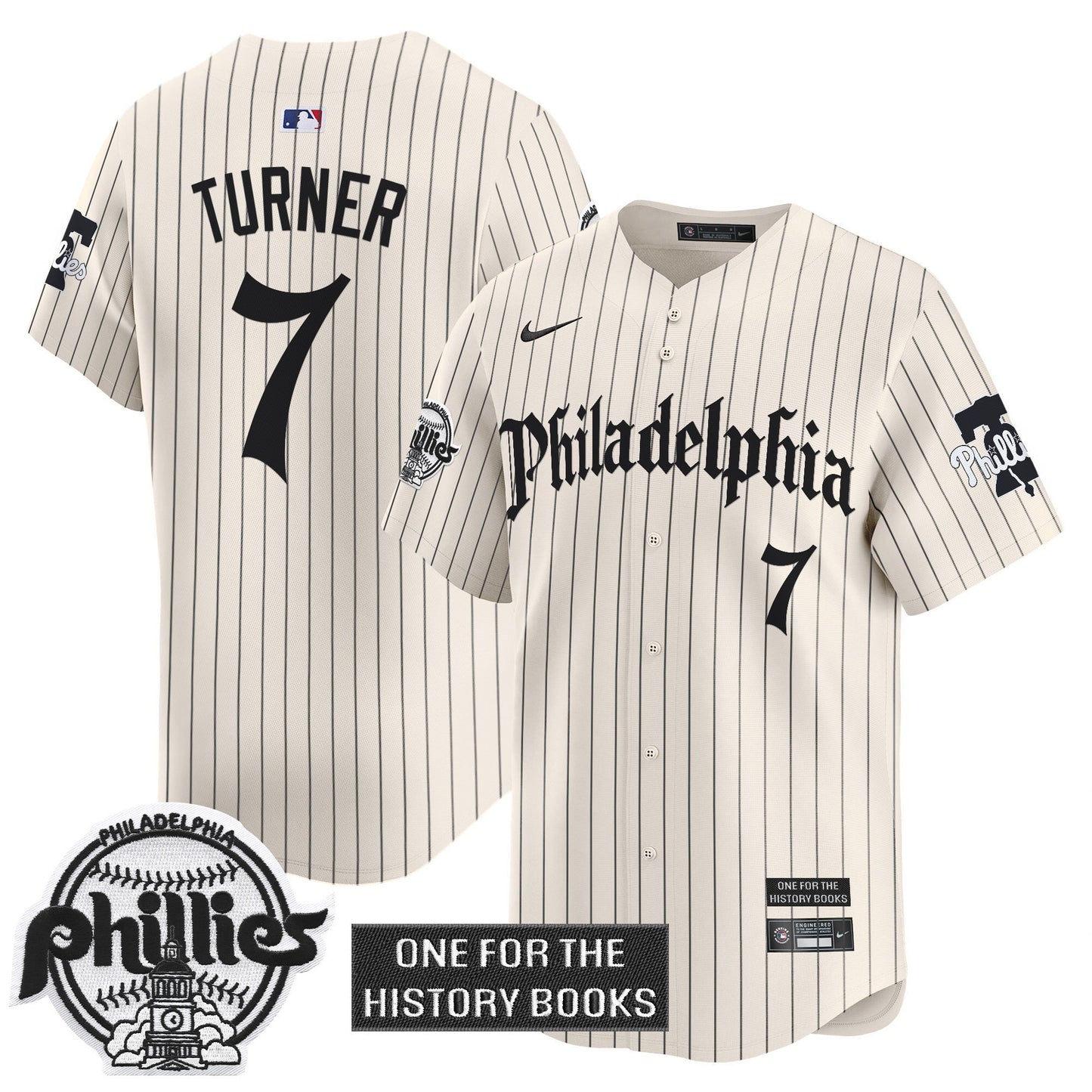 Men's Phillies 'Retro Newspaper Edition' Vapor Premier Limited Jersey - All Stitched