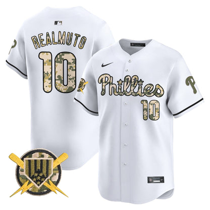 Phillies Armed Forces Day Vapor Premier Limited Jersey - All Stitched