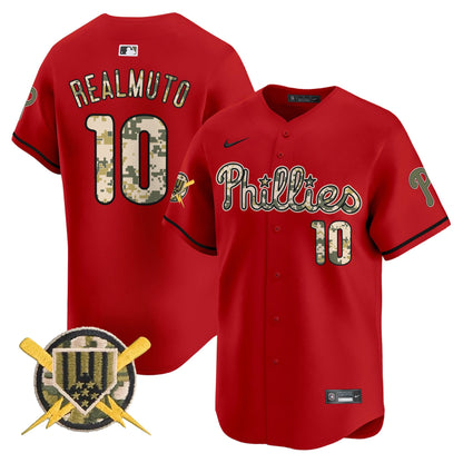 Phillies Armed Forces Day Vapor Premier Limited Jersey - All Stitched