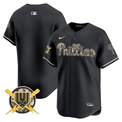 Phillies Armed Forces Day Vapor Premier Limited Jersey - All Stitched