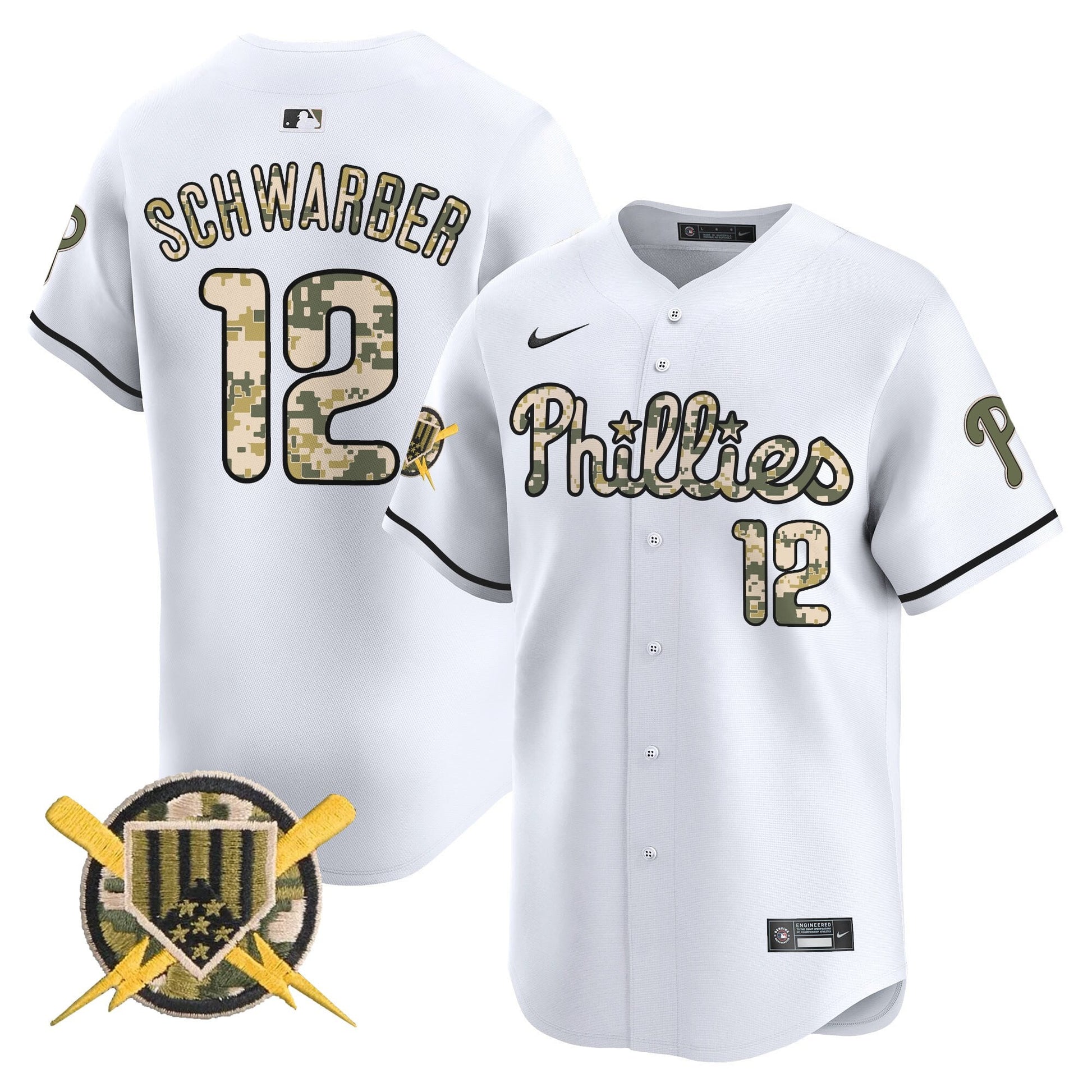 Phillies Armed Forces Day Vapor Premier Limited Jersey - All Stitched