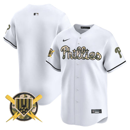 Phillies Armed Forces Day Vapor Premier Limited Jersey - All Stitched