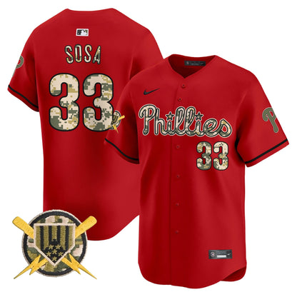 Phillies Armed Forces Day Vapor Premier Limited Jersey - All Stitched
