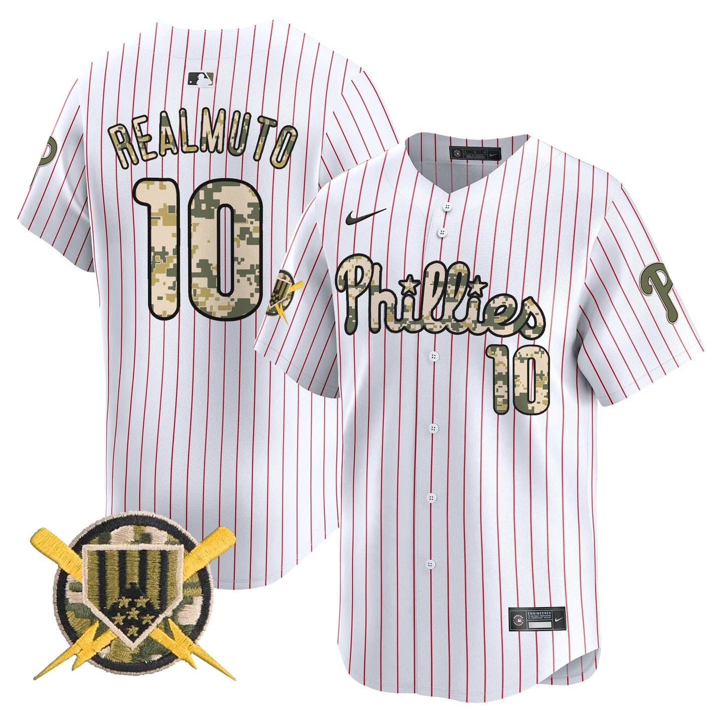 Phillies Armed Forces Day Vapor Premier Limited Jersey - All Stitched