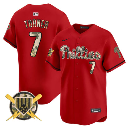 Phillies Armed Forces Day Vapor Premier Limited Jersey - All Stitched