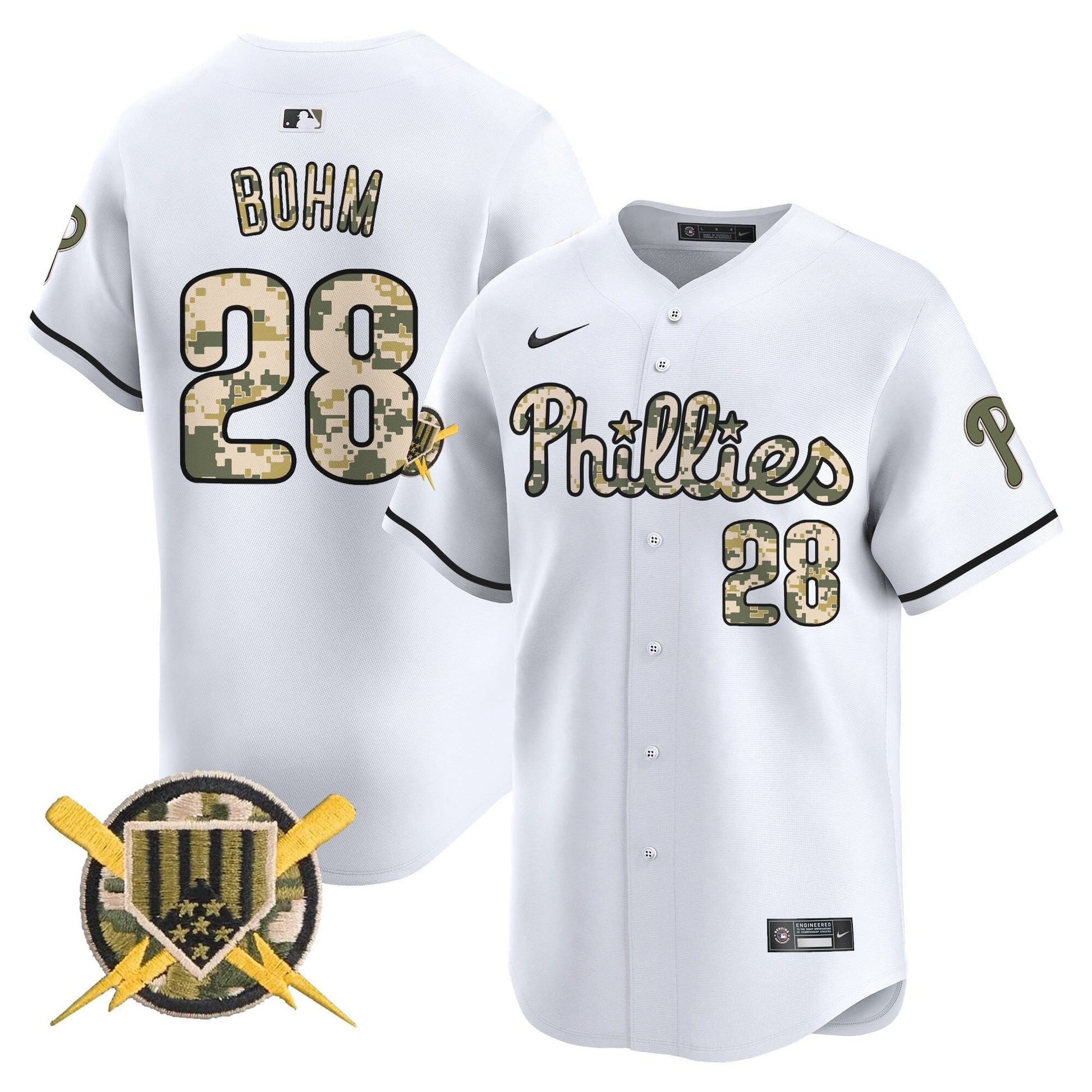 Phillies Armed Forces Day Vapor Premier Limited Jersey - All Stitched