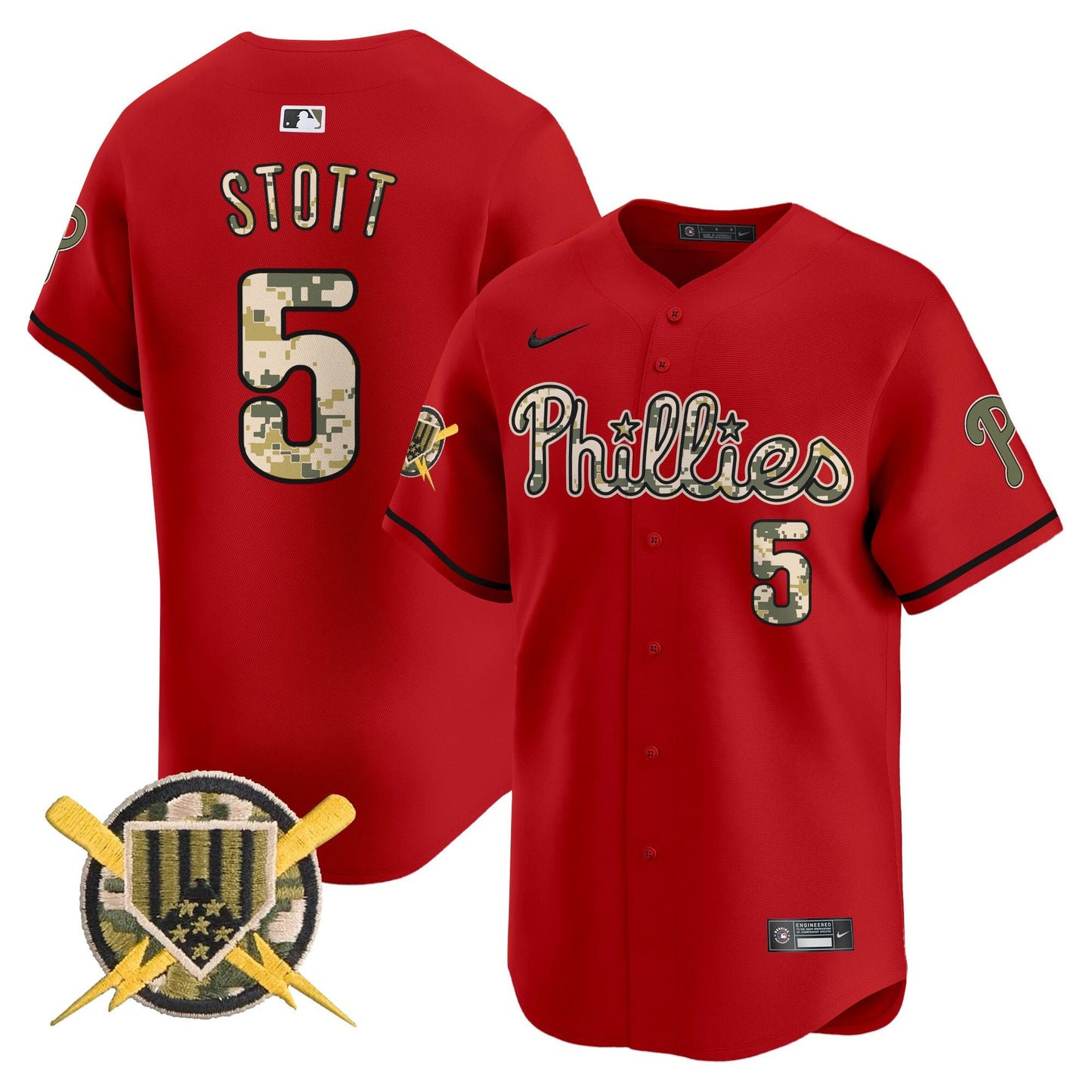 Phillies Armed Forces Day Vapor Premier Limited Jersey - All Stitched