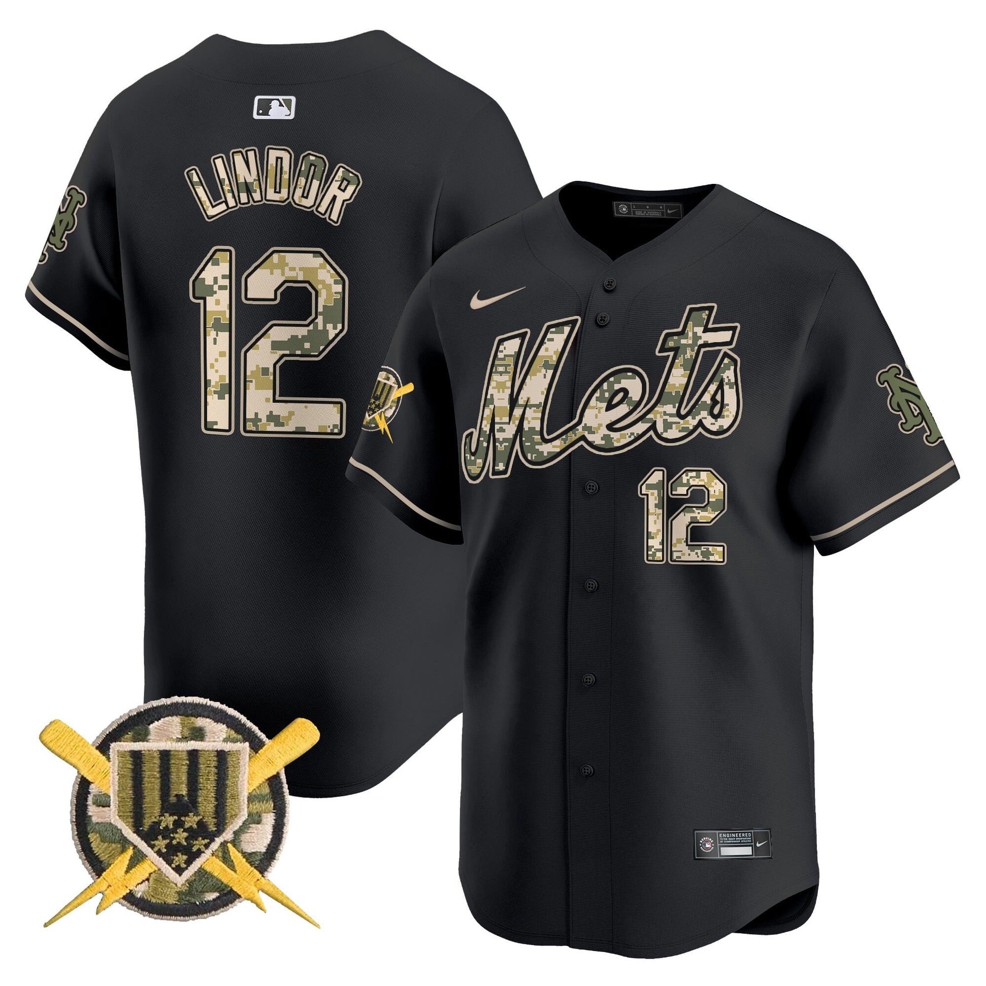 Mets Armed Forces Day Vapor Premier Limited Jersey - All Stitched
