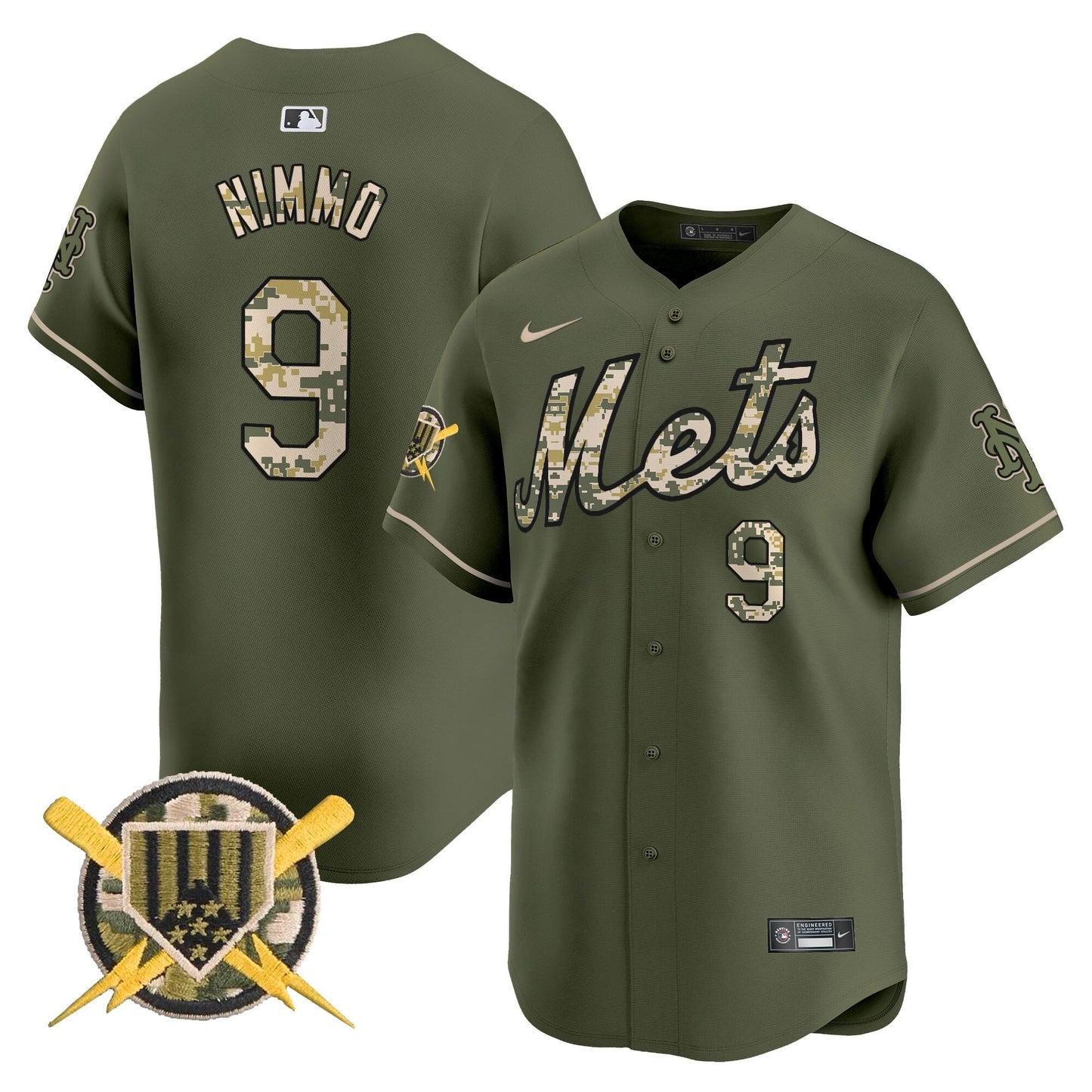 Mets Armed Forces Day Vapor Premier Limited Jersey - All Stitched