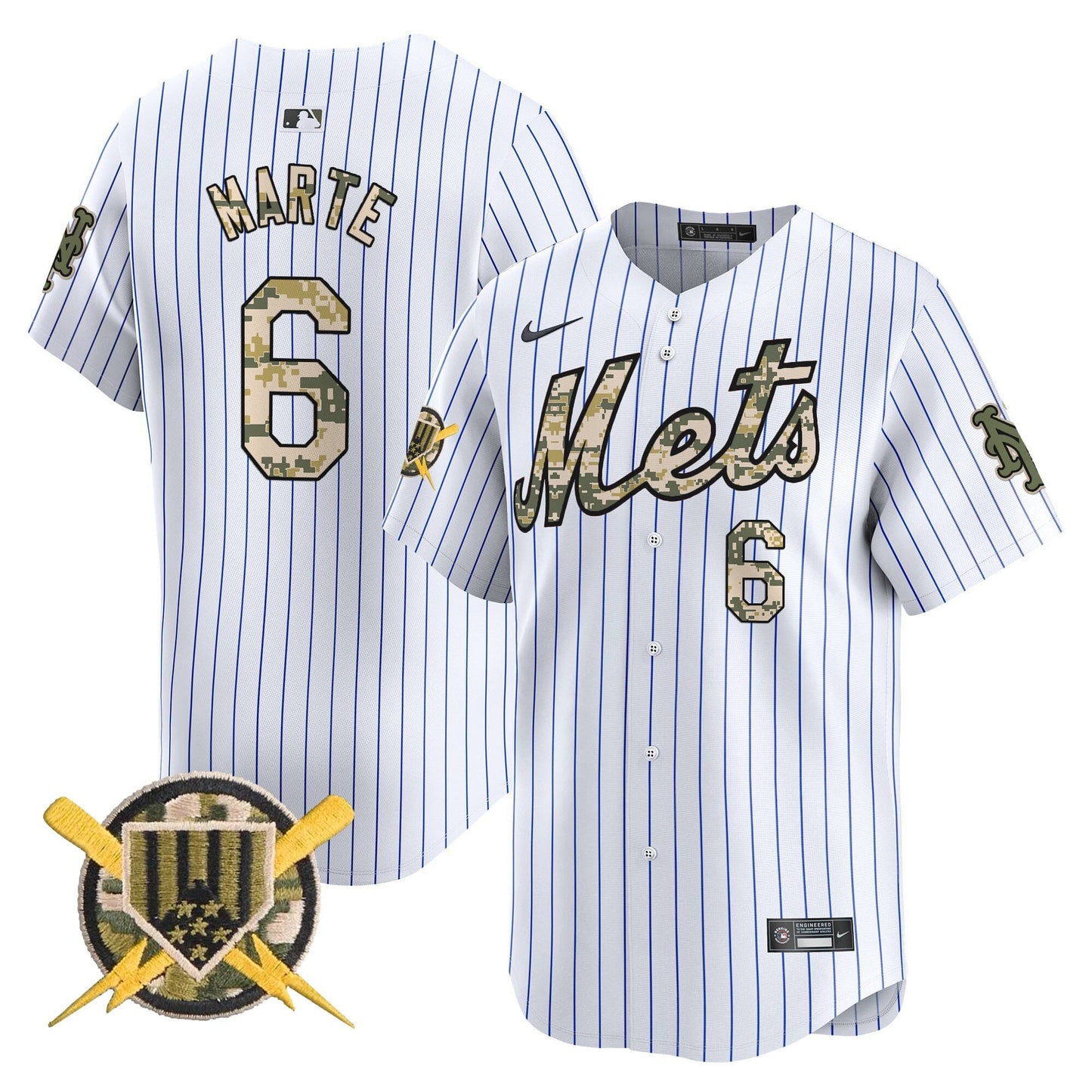 Mets Armed Forces Day Vapor Premier Limited Jersey - All Stitched