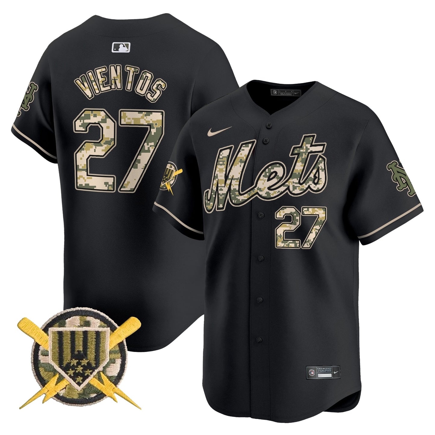 Mets Armed Forces Day Vapor Premier Limited Jersey - All Stitched