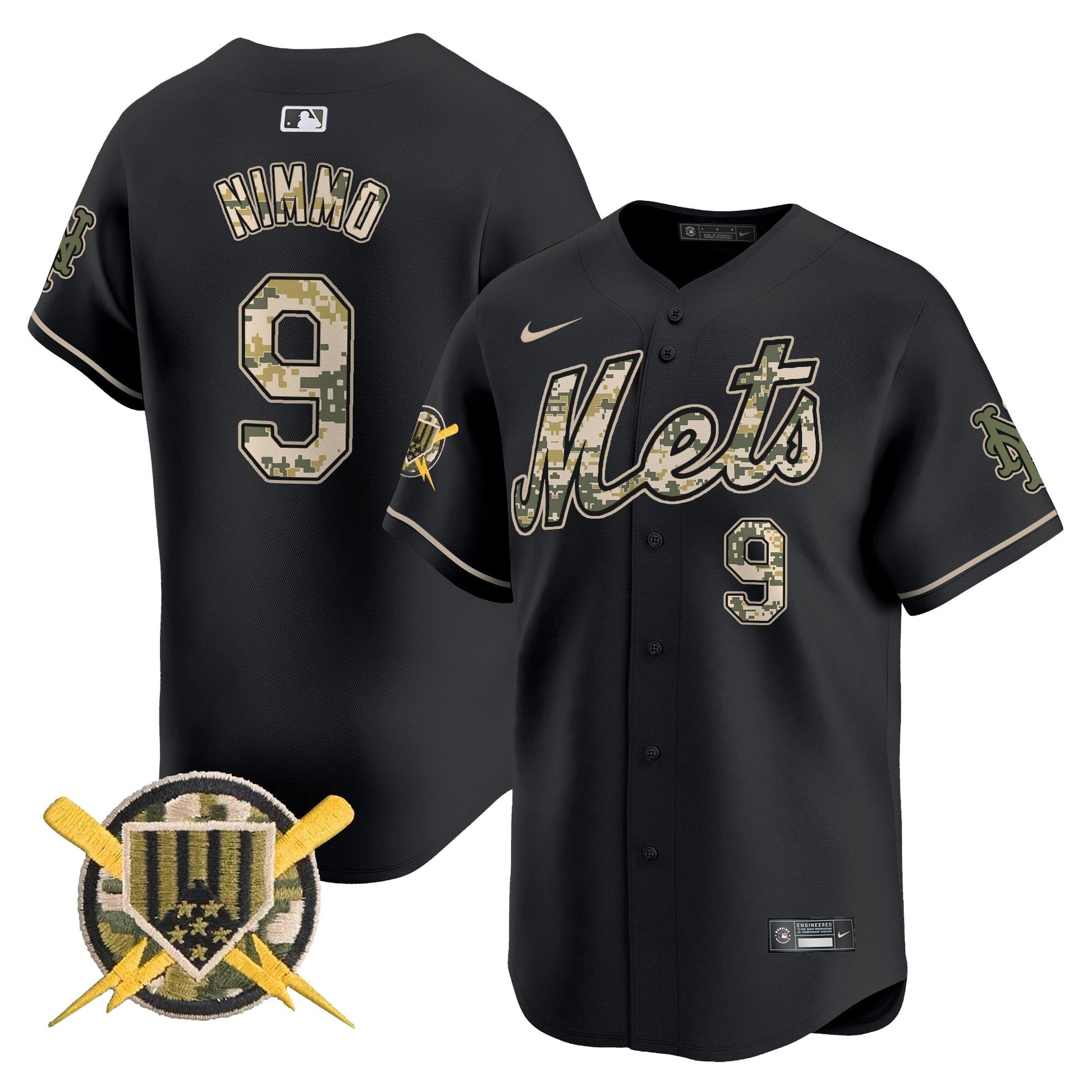 Mets Armed Forces Day Vapor Premier Limited Jersey - All Stitched