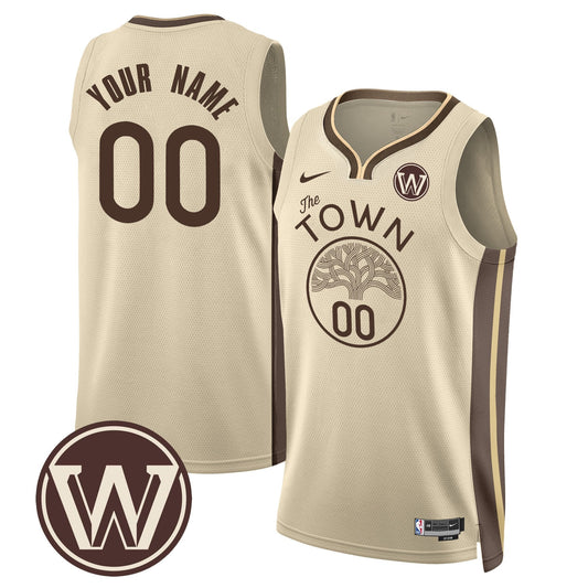 Golden State Warriors 2025-26 City Custom Jersey - All Stitched