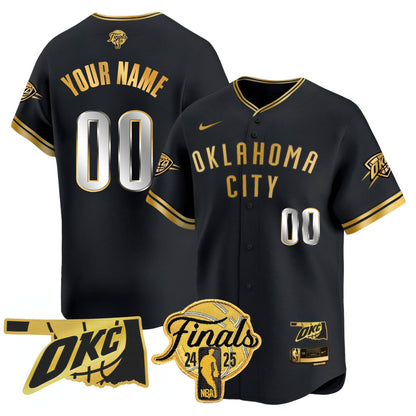 Oklahoma City Thunder Baseball Custom Jersey - Final Patch - All Stitched