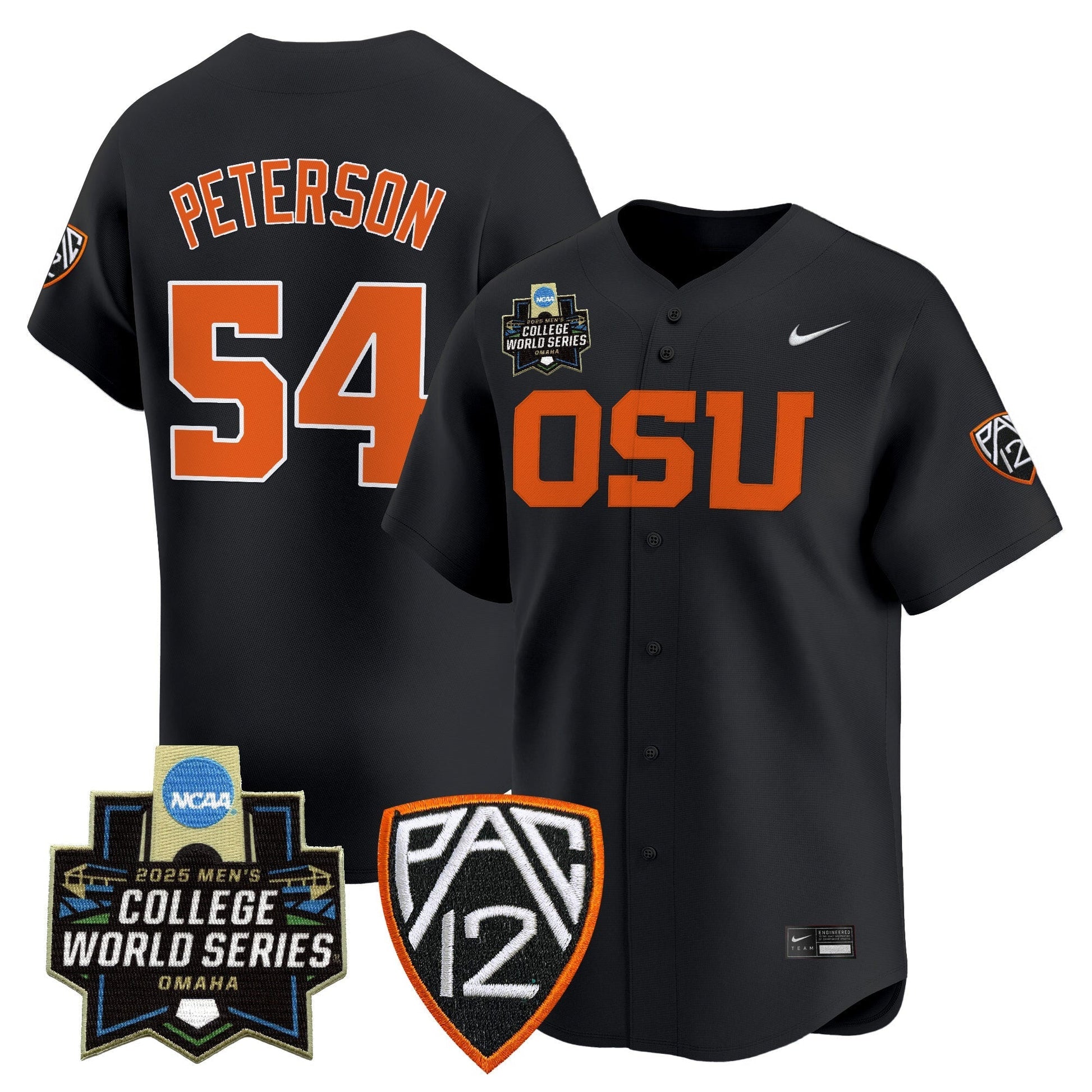 Men's Oregon State Beavers 2025 World Series Vapor Premier Limited Jersey - All Stitched