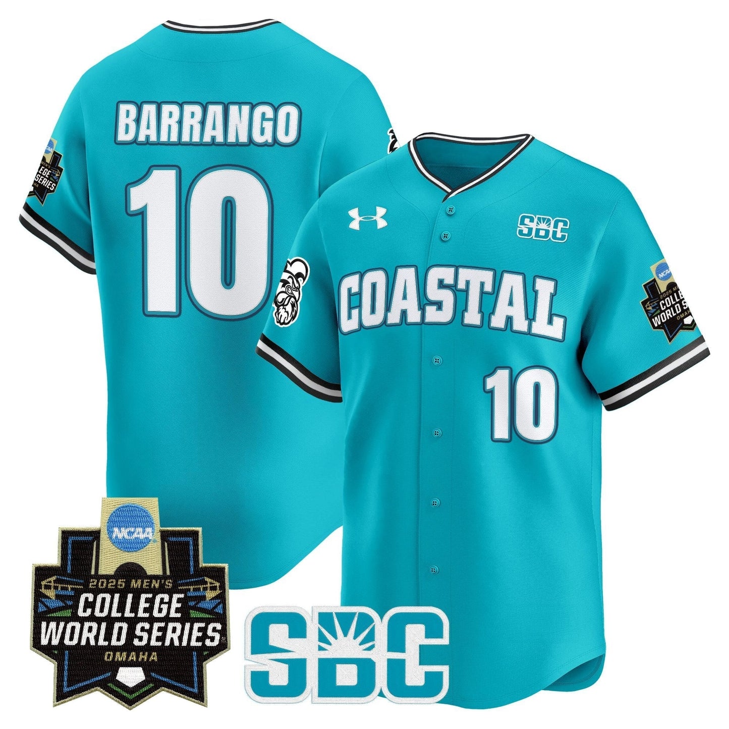 Men's Coastal Carolina Chanticleers 2025 World Series Vapor Premier Limited Jersey - All Stitched