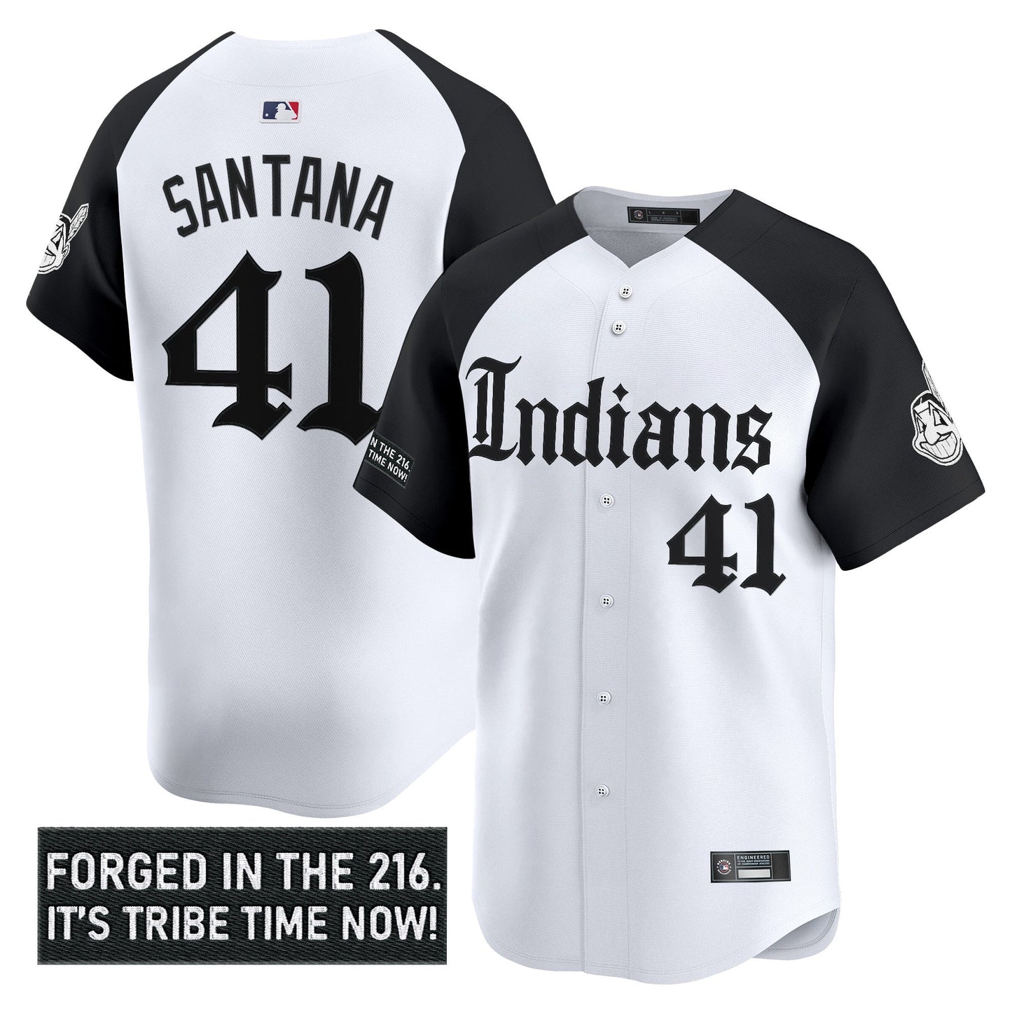 Men's Cleveland Indians 'Gothic Iron Edition' Vapor Premier Limited Jersey V2 - All Stitched