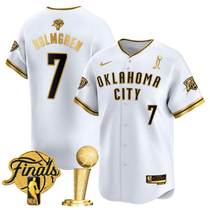 Men's Oklahoma City Thunder 2025 Champions Vapor Baseball Jersey - All Stitched