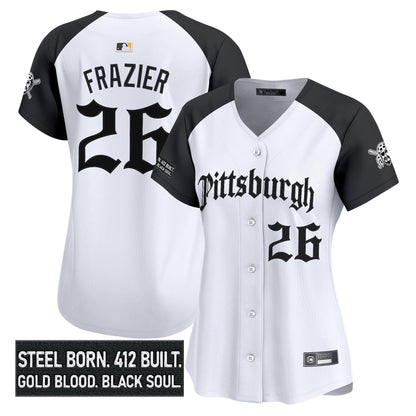 Women's Pittsburgh Pirates 'Gothic Steel City Edition' Vapor Premier Limited Jersey - All Stitched