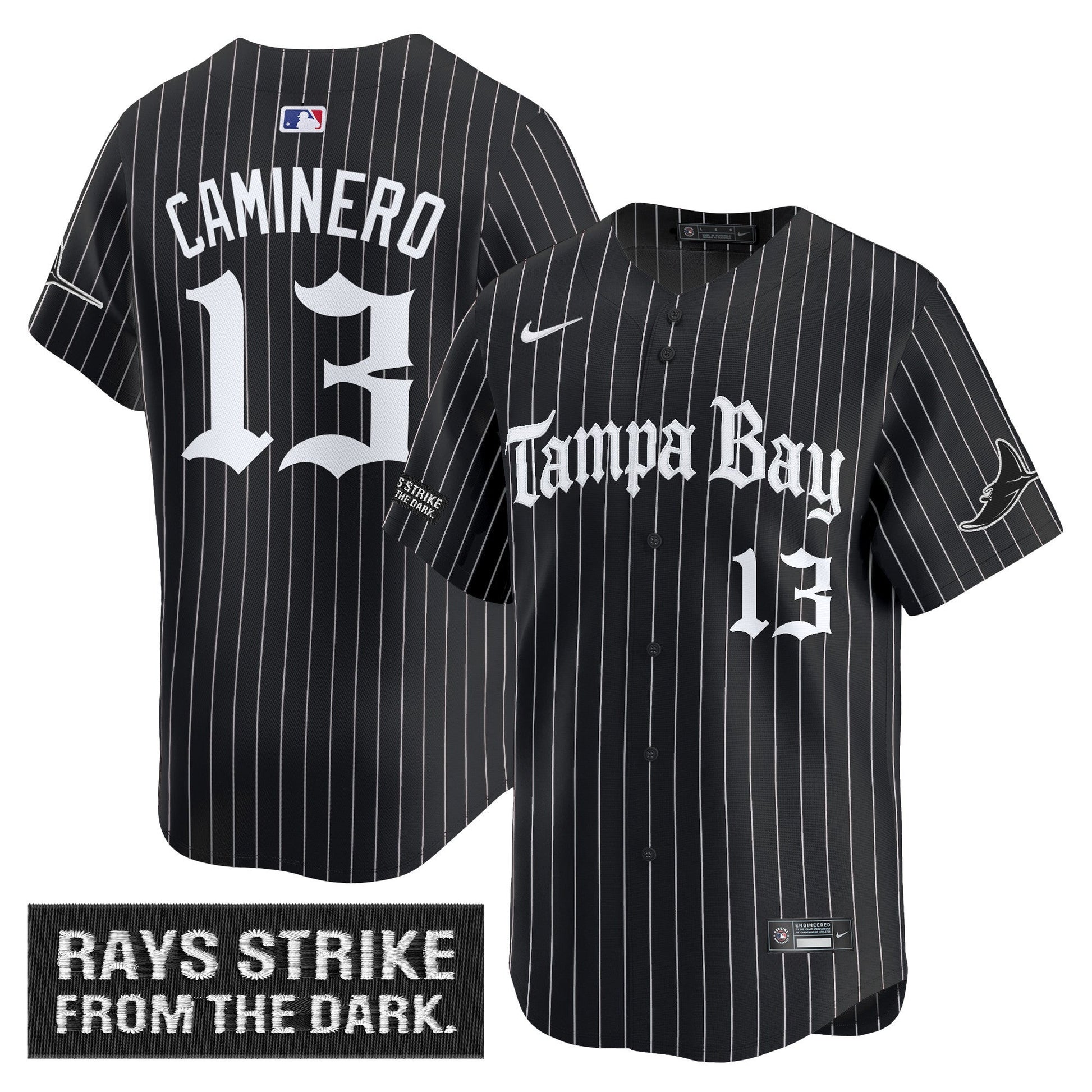 Men's Tampa Bay Rays 'Gothic Deepwater Edition' Vapor Premier Limited Jersey - All Stitched