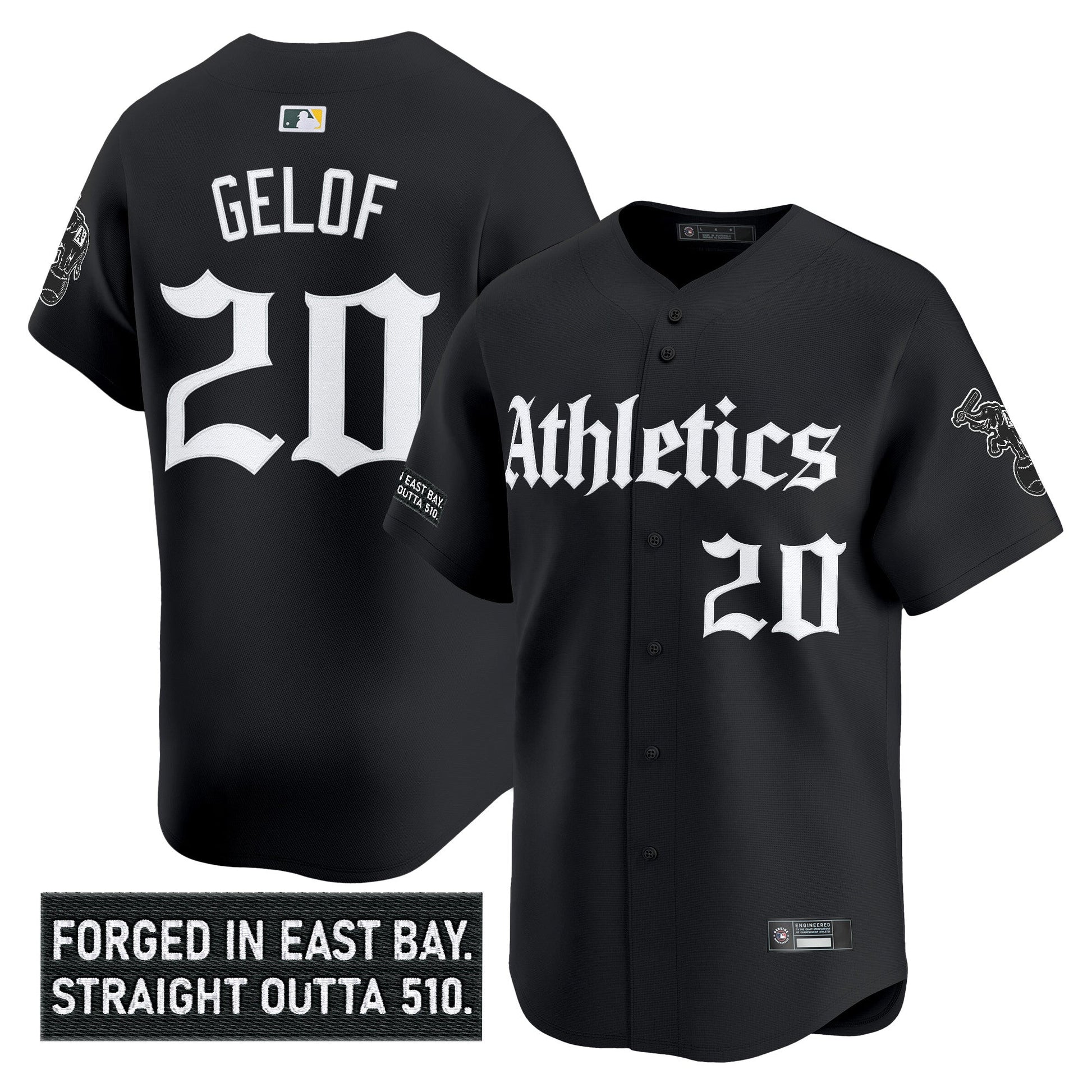 Men's Athletics 'Gothic East Bay Edition' Vapor Premier Limited Jersey - All Stitched