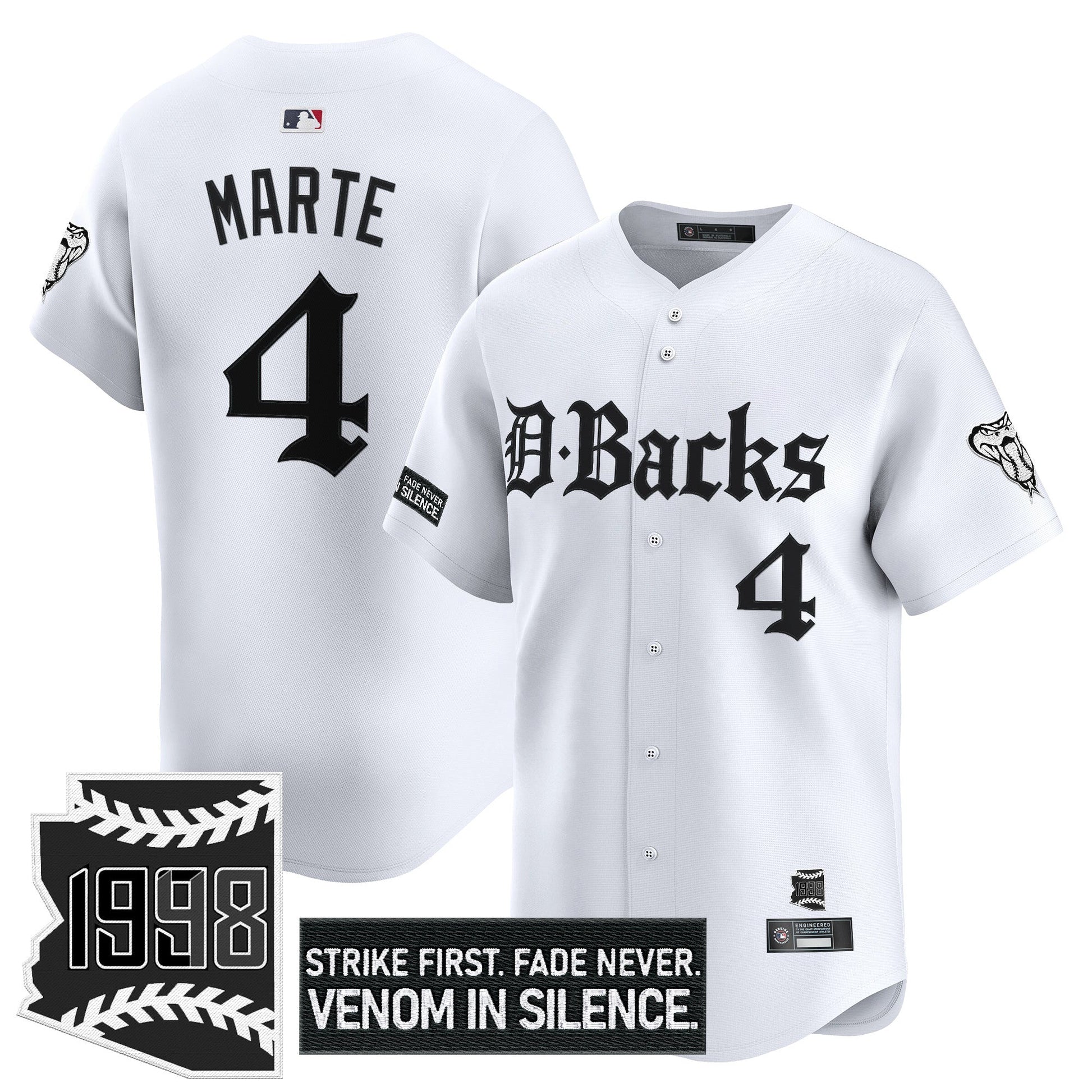 Men's Arizona Diamondbacks 'Gothic Desert Fang Edition' Vapor Premier Limited Jersey V2 - All Stitched