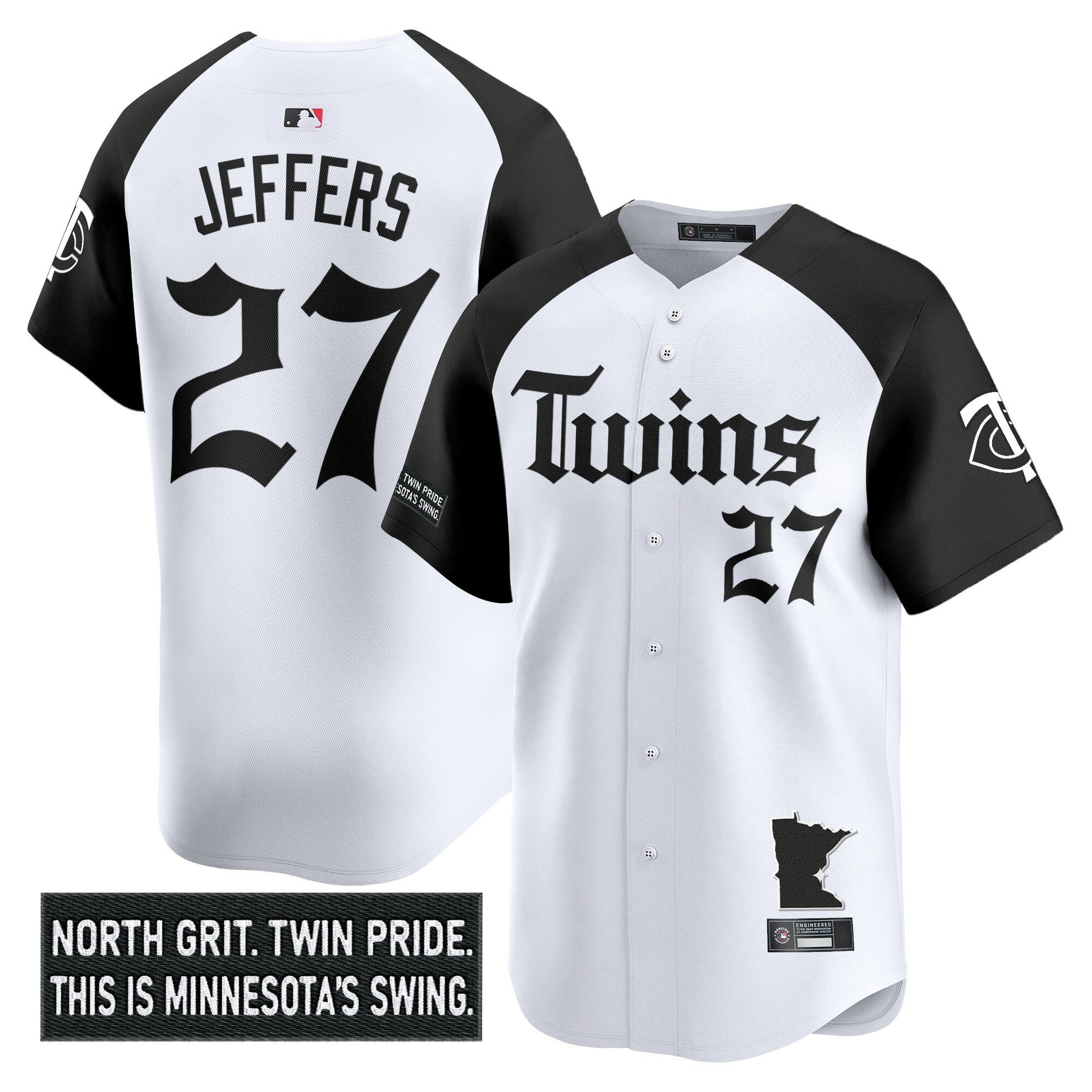 Men's Minnesota Twins 'Gothic North Edition' Vapor Premier Limited Jersey V2 - All Stitched
