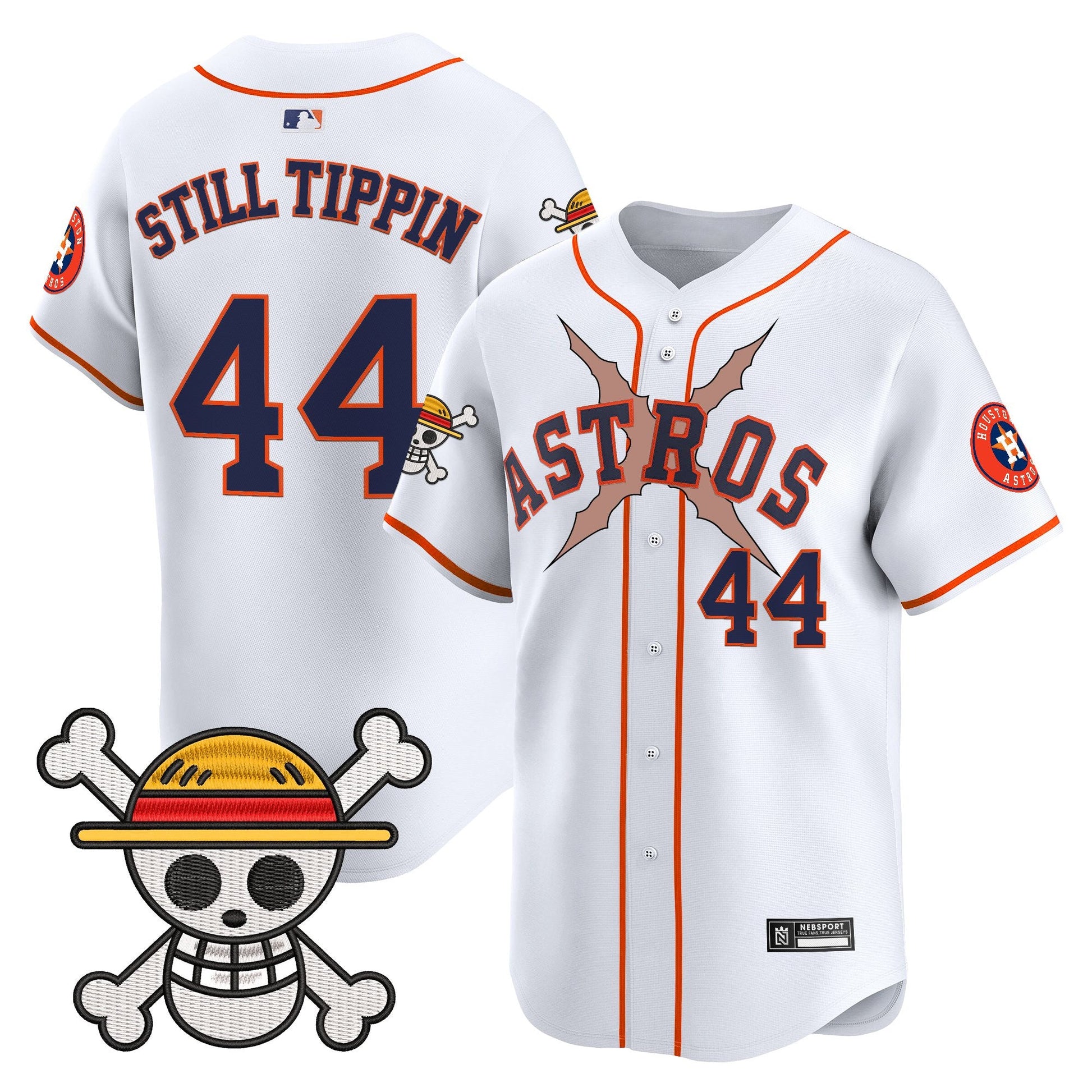 Men's Houston Astros x One Piece 2025 Vapor Premier Limited Jersey - All Stitched