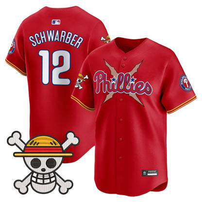 Men's Philadelphia Phillies x One Piece 2025 Vapor Premier Limited Jersey - All Stitched