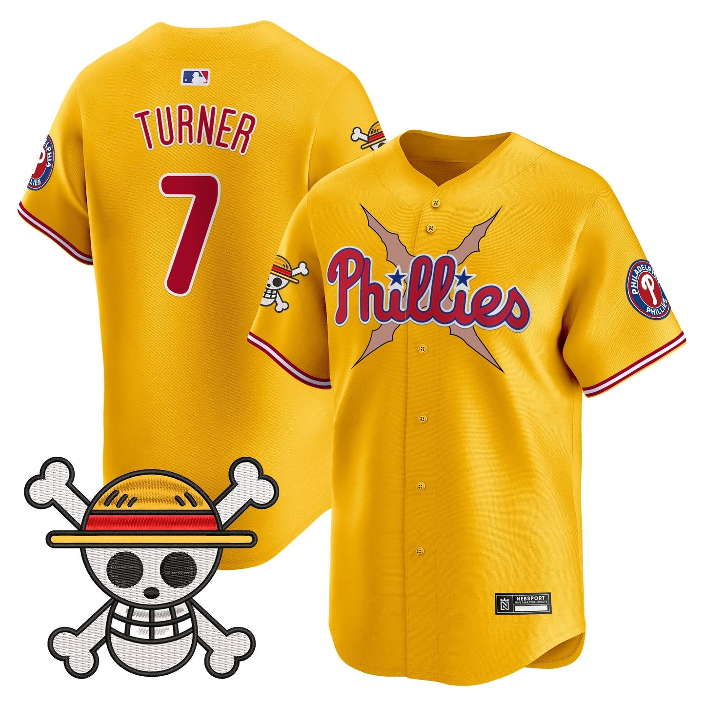 Men's Philadelphia Phillies x One Piece 2025 Vapor Premier Limited Jersey - All Stitched