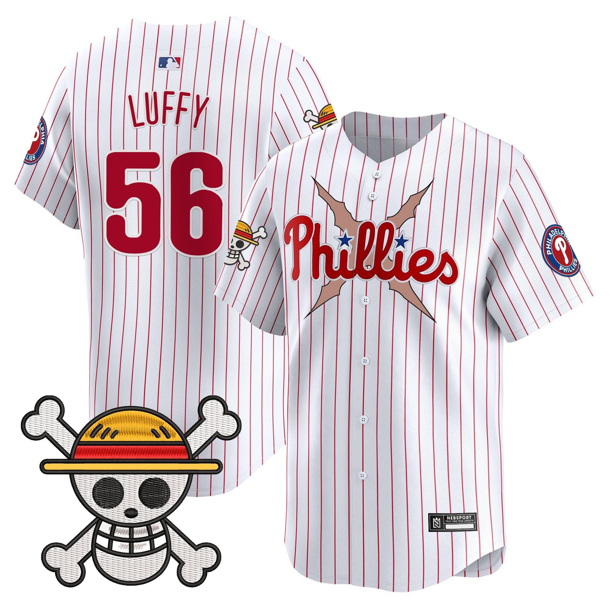 Men's Philadelphia Phillies x One Piece 2025 Vapor Premier Limited Jersey - All Stitched