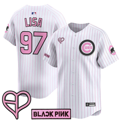 Unisex Chicago Cubs x BLACKPINK 2025 Vapor Premier Limited Jersey - All Stitched