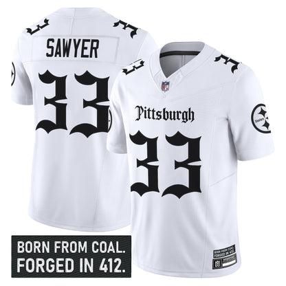 Men's Pittsburgh Steelers 'Gothic Steel City Edition' Vapor Limited Jersey - All Stitched