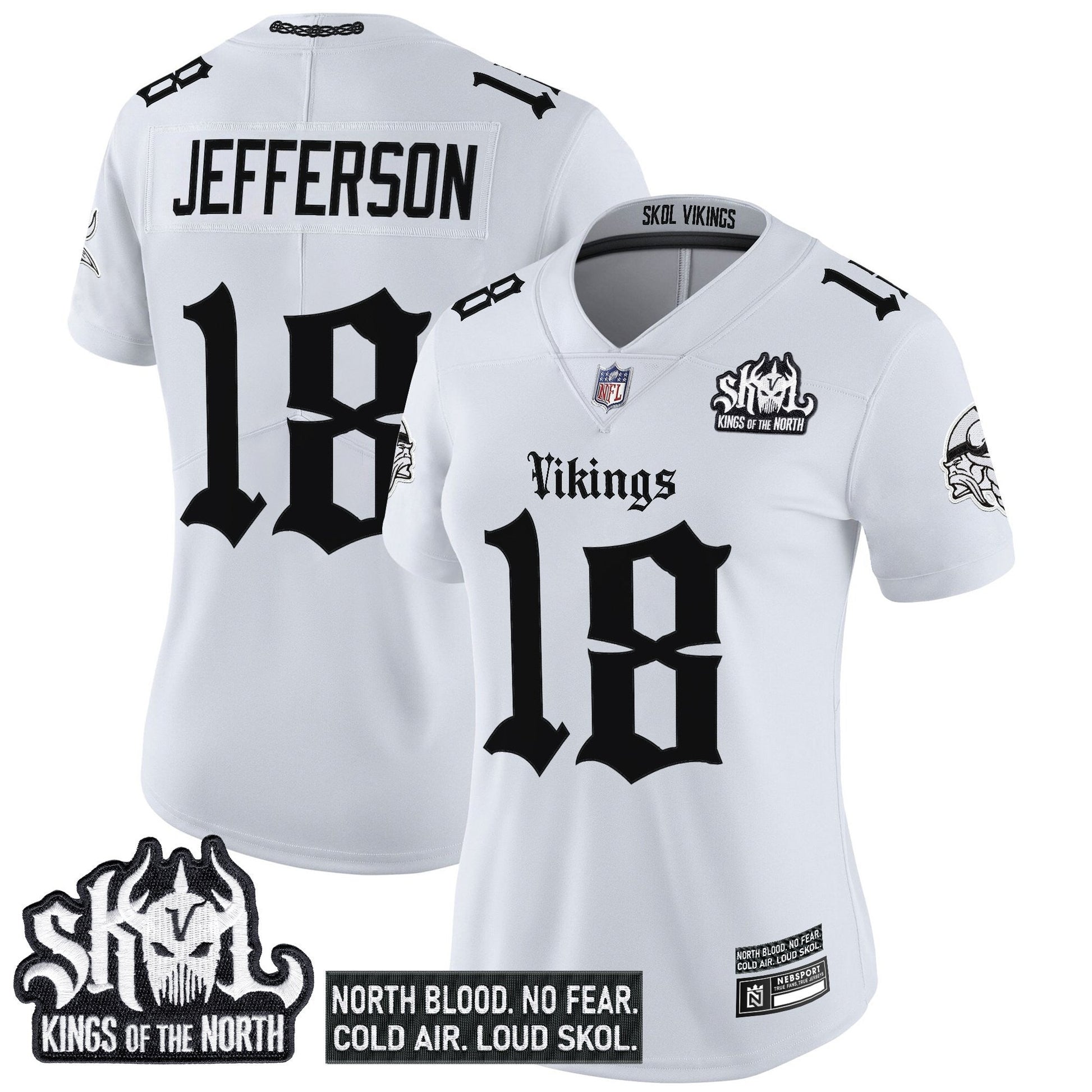 Women's Minnesota Vikings 'Gothic Norseblood Edition' Vapor Limited Jersey - All Stitched
