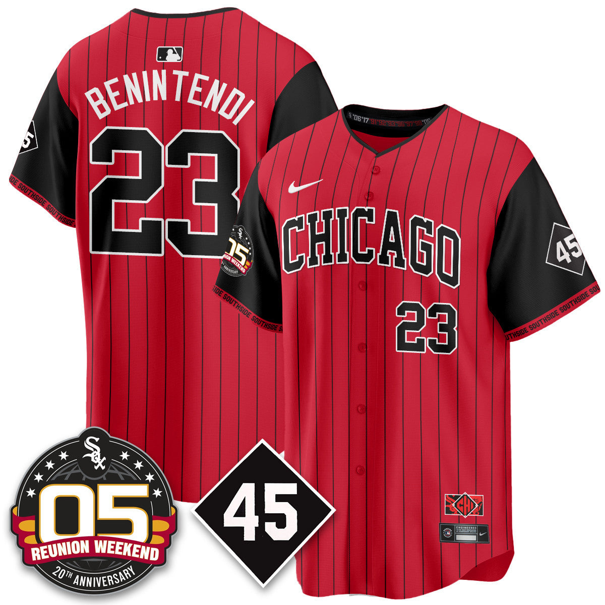 CWS Bobby Jenks 2025 Jersey - Reunion Weekend - All Stitched