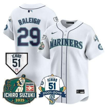 SEA Ichiro Number Retirement Jersey - All Stitched
